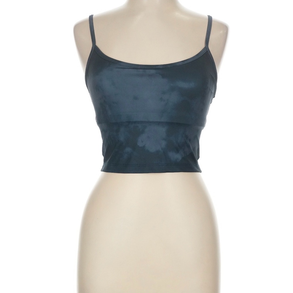 Beyond Yoga Navy Blue Tie-Dye Crop Top